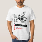 Fliegen-Affe-Zwangsverschickungs-Polizei T-Shirt (Vorderseite)