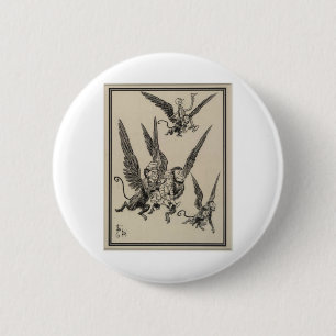 Fliegen-Affen Button