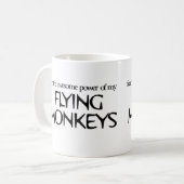 Fliegen-Affen Kaffeetasse (Vorderseite Links)