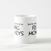 Fliegen-Affen Kaffeetasse (Mittel)