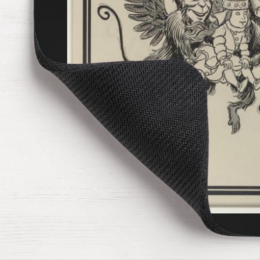 Fliegen-Affen Mousepad (Ecke)