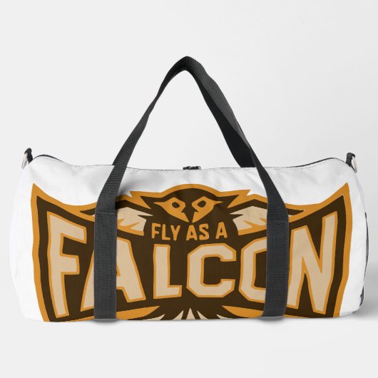 Fliegen als Falken-Sepia Duffle Bag (Vorderseite)
