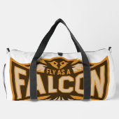 Fliegen als Falken-Sepia Duffle Bag (Rückseite)