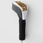 Fliegen als Falken-Sepia Golf Headcover (angewinkelt)