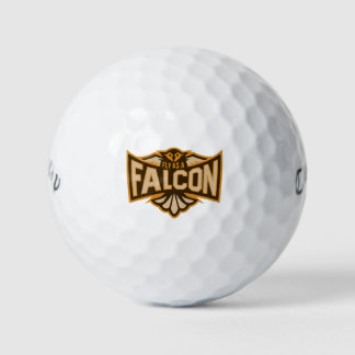 Fliegen als Falken-Sepia Golfball