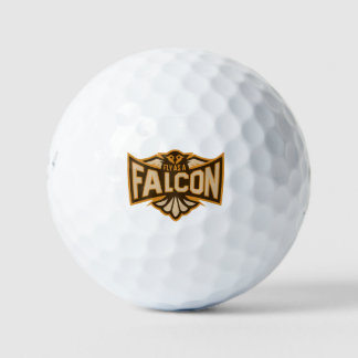 Fliegen als Falken-Sepia Golfball