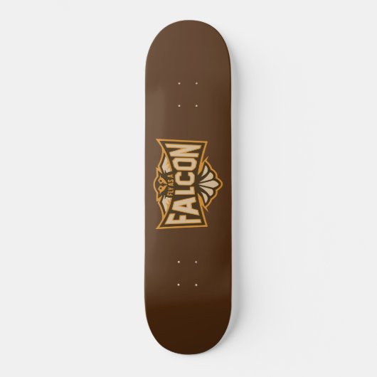 Fliegen als Falken-Sepia Skateboard (Vorderseite)