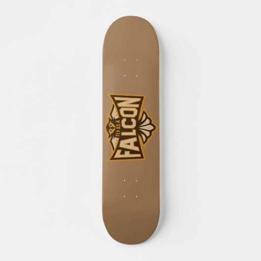 Fliegen als Falken-Sepia Skateboard (Vorne)
