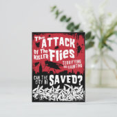 Fliegen Angriff! Postkarte (Stehend Vorderseite)