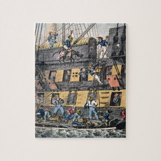 Fliegen-Artillerie oder ein Pferdemarinesoldat Puzzle (Vertikal)