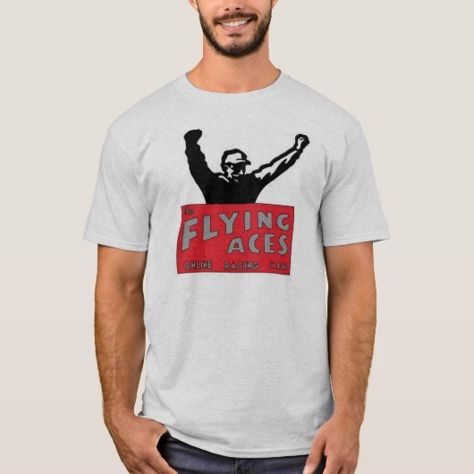 Fliegen-As-Grau-T - Shirt (Vorderseite)