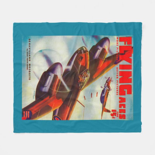 Fliegen-As-Titelseite5 Fleecedecke (Vorderseite (Horizontal))