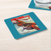 Fliegen-As-Titelseite5 Rechteckiger Pappuntersetzer (angewinkelt)
