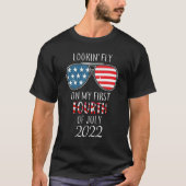 Fliegen auf meinem ersten Amerikanische Unabhängig T-Shirt (Vorderseite)