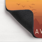 Fliegen Away Heißluftballon Abend Himmel Mousepad (Ecke)