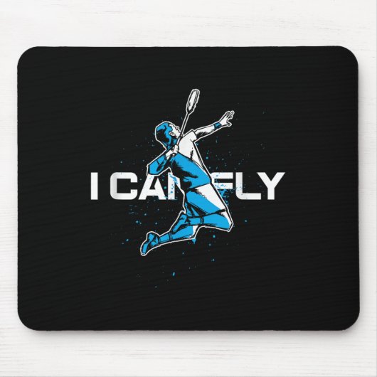 Fliegen Badminton Spieler Shuttle Trainer Racket S Mousepad (Vorne)