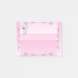 Fliegen Beauty Rose Sticky Notes Post-it Klebezettel