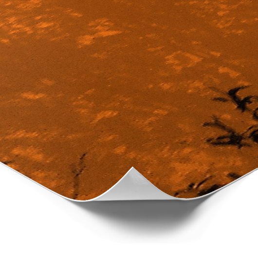 Fliegen bei Morgendämmerung Poster (Ecke)