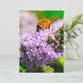 Fliegen-Bienen-12x18 Ausdruck-/Gruß-Karte Dankeskarte (Stehend Vorderseite)