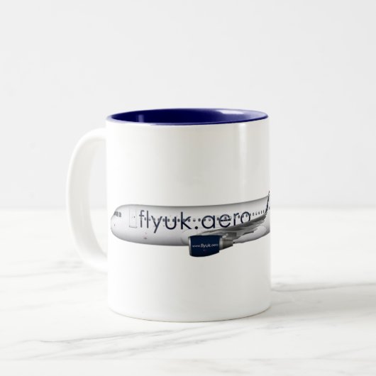 Fliegen-BRITISCHE Tasse A320 (Vorderseite Links)