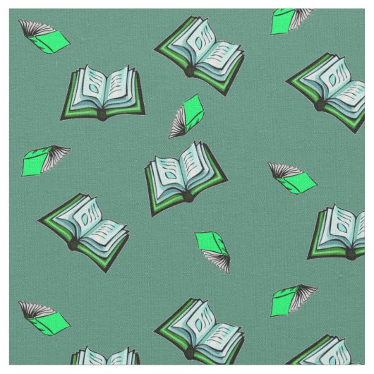 Fliegen-Bücher! Stoff (Nahaufnahme)