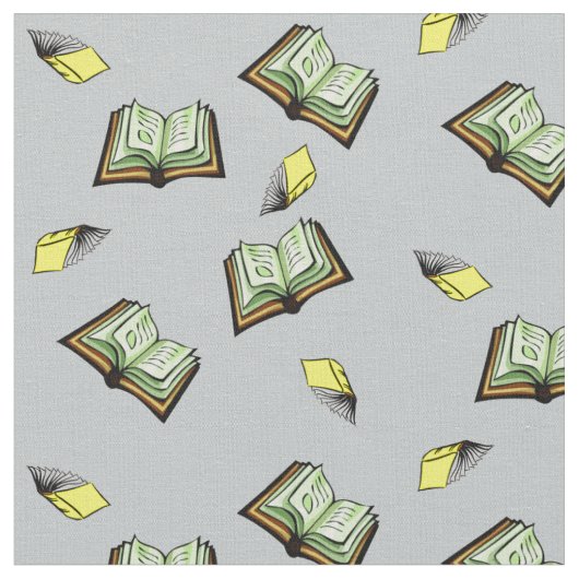 Fliegen-Bücher! Stoff (Nahaufnahme)