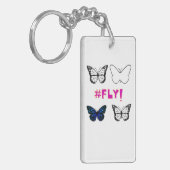 Fliegen! Butterfly-Schlüsselanhänger Schlüsselanhänger (Vorderseite links)