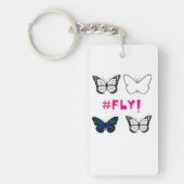 Fliegen! Butterfly-Schlüsselanhänger Schlüsselanhänger (Vorderseite)