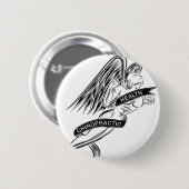 Fliegen-Chiropraktik-Engel Button (Vorne & Hinten)