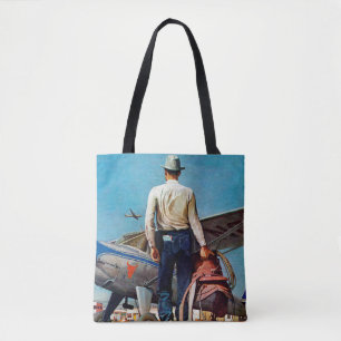 Fliegen-Cowboy durch Met Schaeffer Tasche