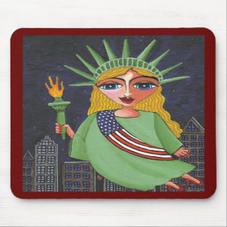 Fliegen-Dame Liberty - mousepad #2