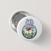 Fliegen der Alpen Button (Vorne & Hinten)