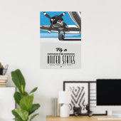Fliegen der Alpen Poster (Heimbüro)