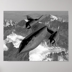Fliegen der Amsel-SR-71 Poster