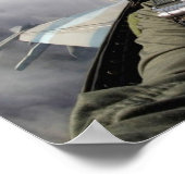 Fliegen der F-16C Fighting Falken Cockpit Ansicht Poster (Ecke)