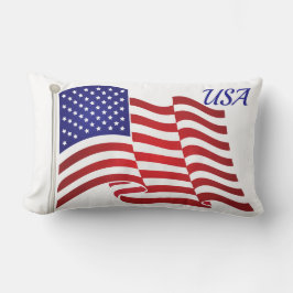 Fliegen der Flagge Lendenkissen