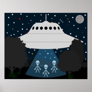 Fliegen-Disc-Stargazing Plakat