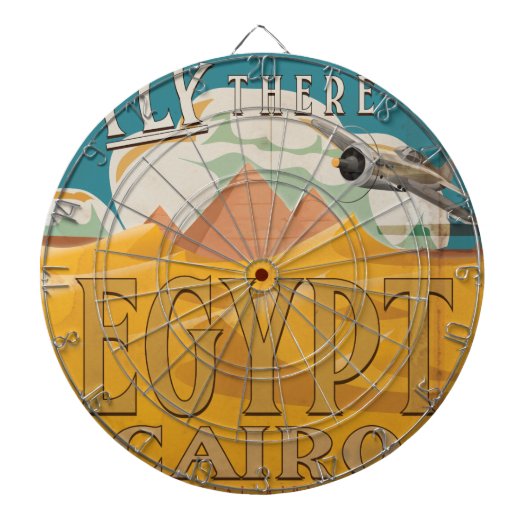 Fliegen dort - Ägypten Dartscheibe (vorne)