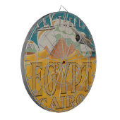 Fliegen dort - Ägypten Dartscheibe (Vorderseite Links)