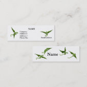Fliegen-Drache-Visitenkarte Mini Visitenkarte (Vorne/Hinten)