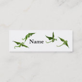 Fliegen-Drache-Visitenkarte Mini Visitenkarte (Rückseite)