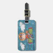 Fliegen durch den Gepäck-Umbau (personalisiert) Gepäckanhänger (Vorderseite vertikal)