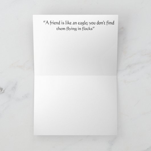 Fliegen Eagle Karte (Innenseite)