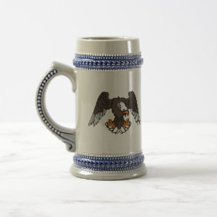 Fliegen Eagle Stein Bierglas