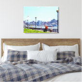 Fliegen eines Kits auf Pier a Park Hoboken NJ' Leinwanddruck (Insitu (Schlafzimmer))