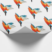 Fliegen-Eisvögel Geschenkpapier (Ecke)