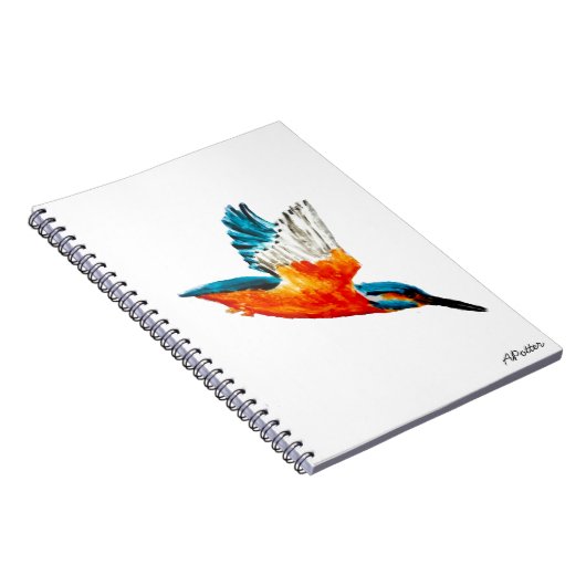 Fliegen-Eisvogel Notizblock (Rechte Seite)