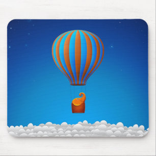 Fliegen-Elefant Mousepad