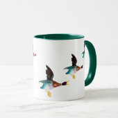 Fliegen-Enten Tasse (VorderseiteRechts)