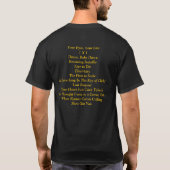 Fliegen-erste Klasse T-Shirt (Rückseite)